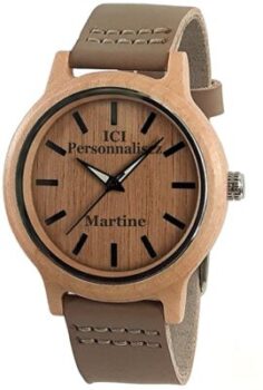 Reloj de madera personalizable 45