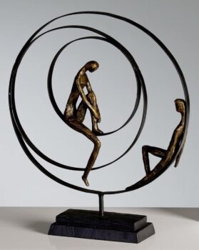 Escultura de bronce "Paciencia 29
