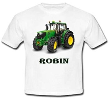 Camiseta personalizada John Deere Green Tractor 13