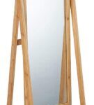 Relaxdays - Espejo de bambú sobre soporte 9