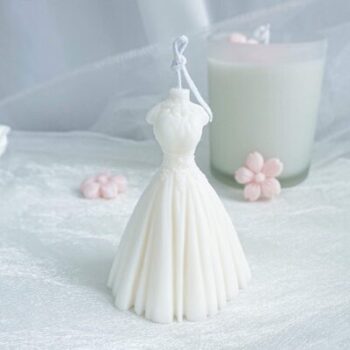 Molde de vela para vestido de novia 10
