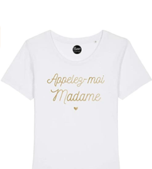 Camiseta de algodón "Call me Madam". 25