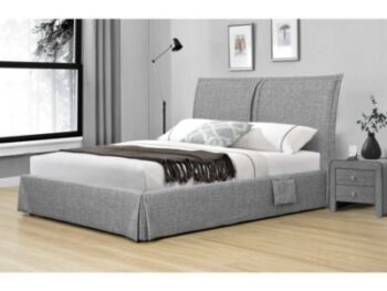 Falda - Juego de cama de pecho en lino gris claro 3