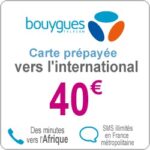 Bouygues - Tarjeta telefónica internacional 40 euros 11