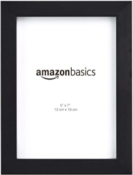 Amazon Basics - Marco de fotos negro de 13 x 18 cm - Juego de 2 2