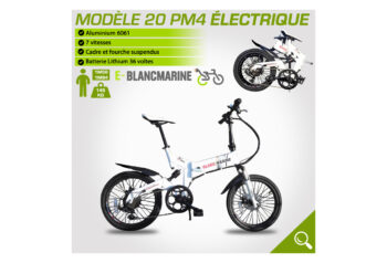 Bicicleta eléctrica plegable 20PM4 Blancmarine 3