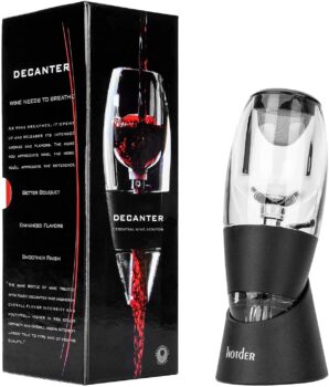 Aireador y decantador para vino tinto con soporte - Hotder 20