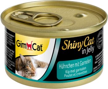 GimCat ShinyCat en gelatina - Pollo con gambas 4