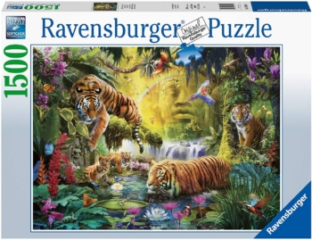 Ravensburger Tigres en el agua - 1500 piezas 17
