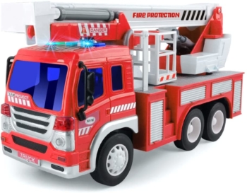GizmoVine - Camión de bomberos de plástico 16