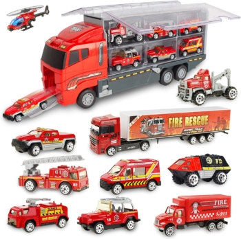 Jenilily - Conjunto de camiones de bomberos 23