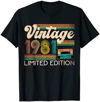 Camiseta vintage de edición limitada de 1981 3