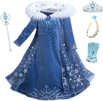Vestido de manga larga Elsa princesa - Eleasica 64