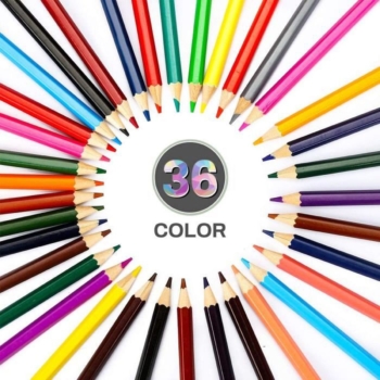Juego de 36 lápices de colores, kit de dibujo profesional 90