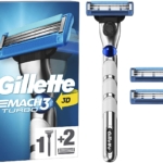 Maquinilla de afeitar Gillette Mach3 Turbo + 2 cuchillas de recambio 9
